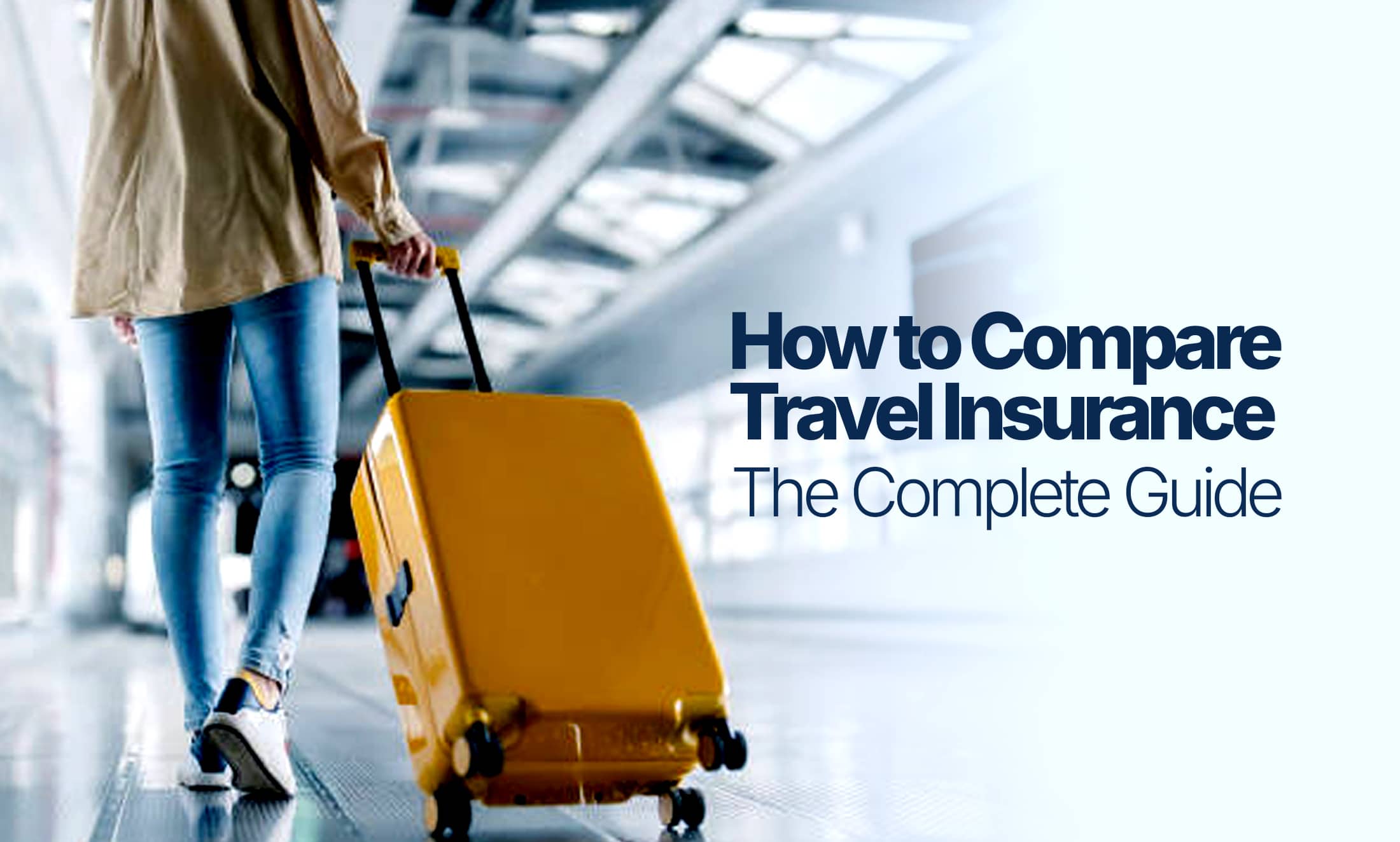 a traveller pulling a suitcase through an airport