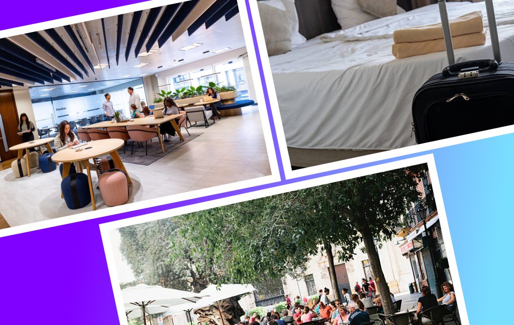 places to work while travelling