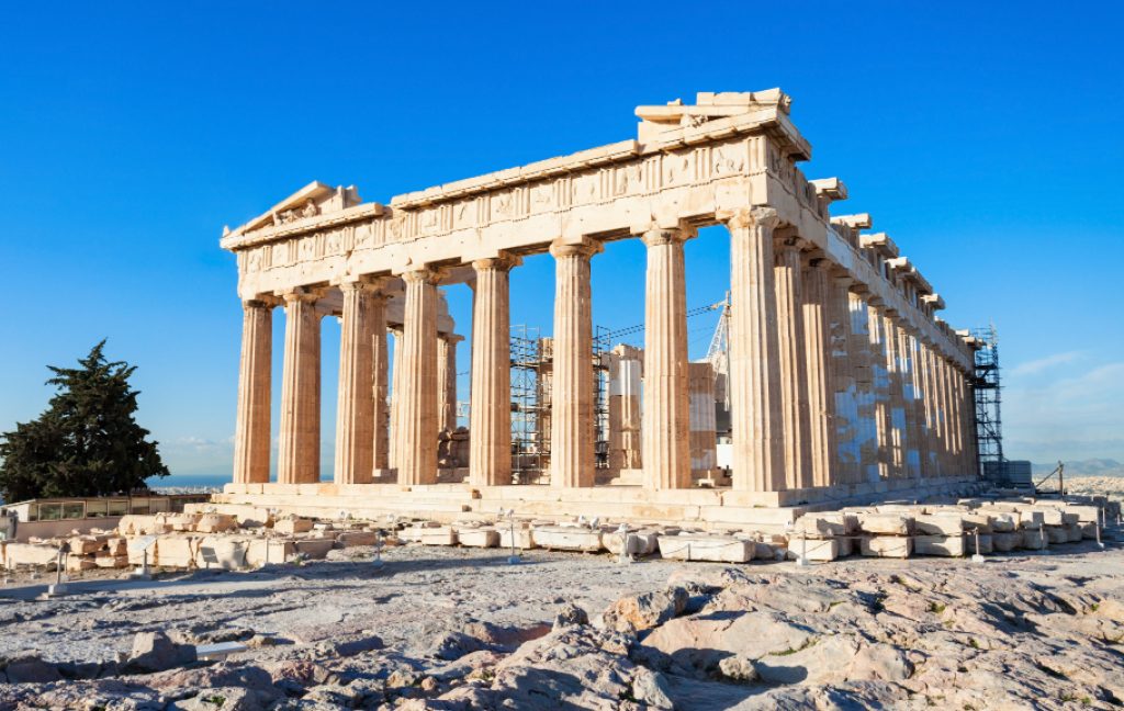 The acropolis of the athens