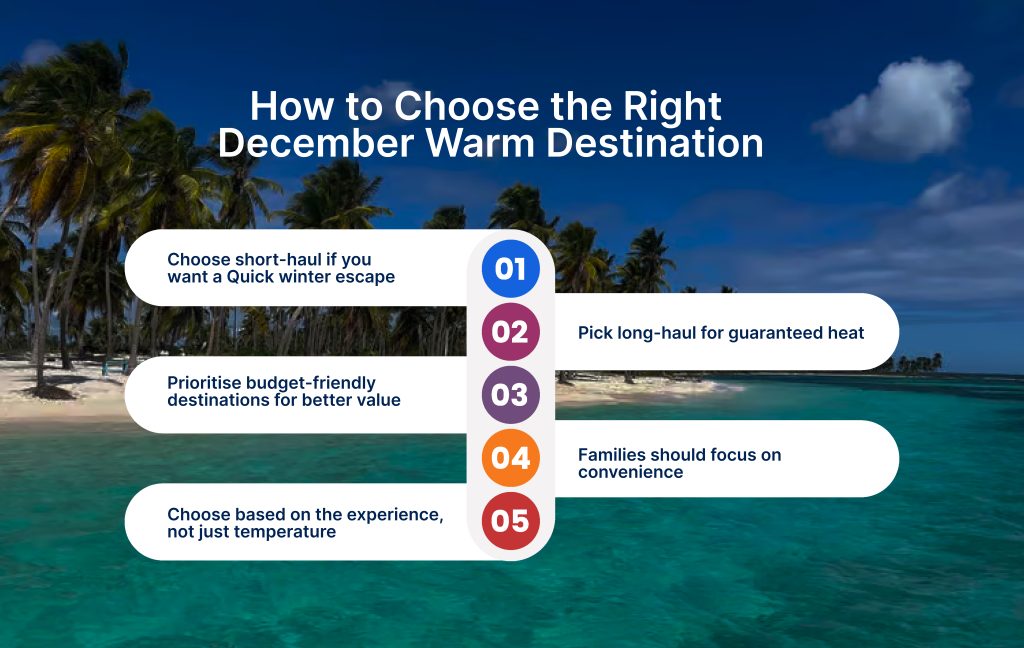How to choose the right december warm destination
