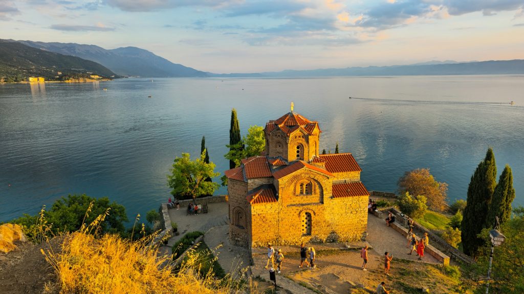 Cheapest European countries - Church of St. John at Kaneo in Ohrid, North Macedonia